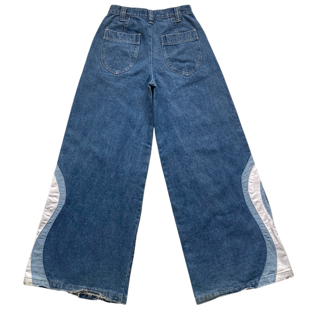 Vintage 90s Super Wide Leg Rave Jeans 🌀 - Picture 2 of 8